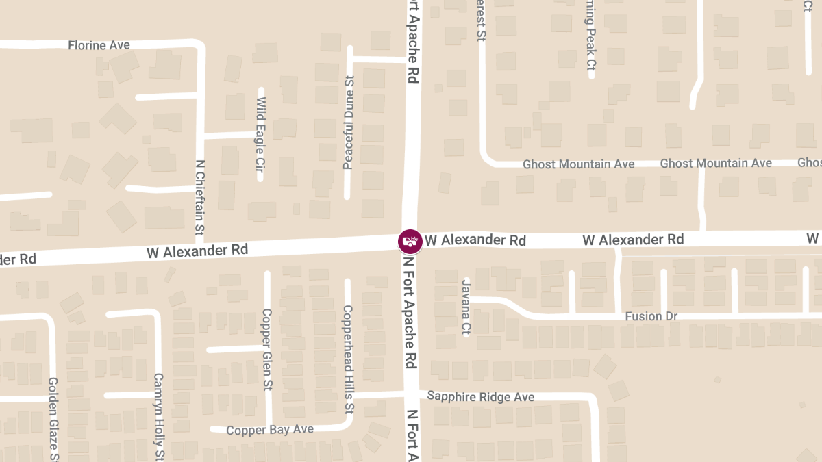 Accident with Injuries at W Alexander Rd & N Fort Apache Rd