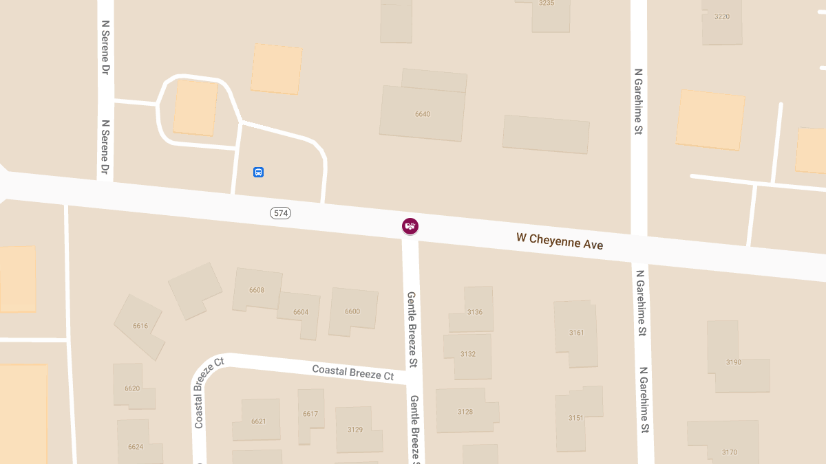 Accident with Injuries at W Cheyenne Ave & Gentle Breeze St