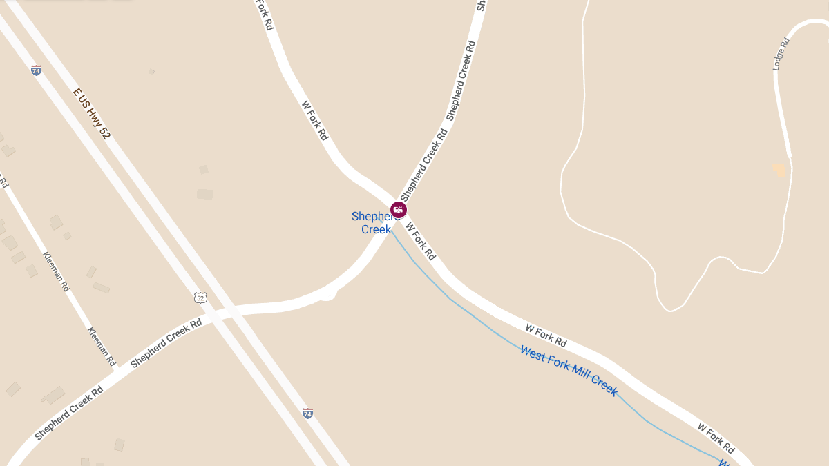 Accident with Injuries at W Fork Rd & Shepherd Creek Rd