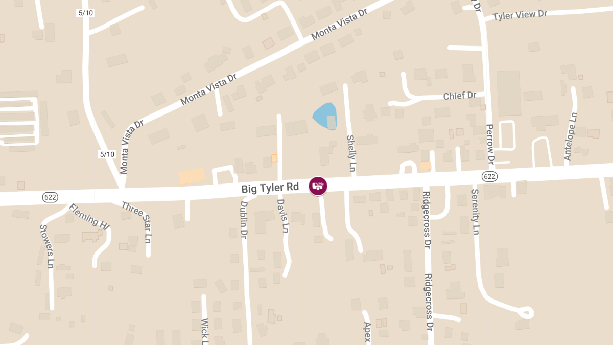 Accident with Injuries on Big Tyler Rd