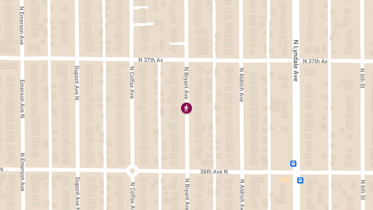 Accident with Injuries on Bryant Ave N