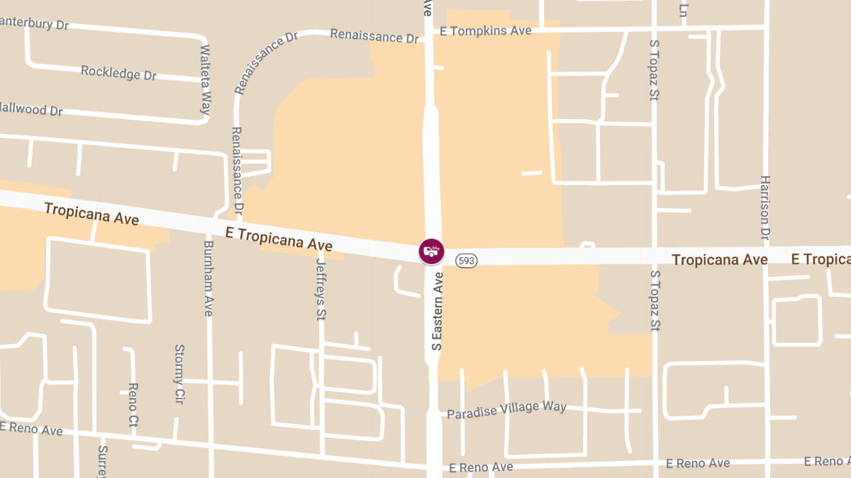 Accident with Injuries on E Tropicana Ave at S Eastern Ave