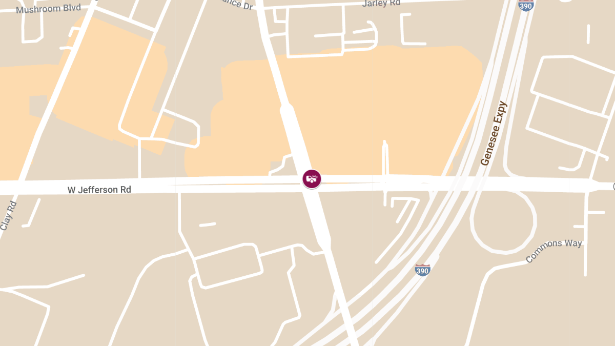 Accident with Injuries on East Henrietta Rd at Jefferson Rd