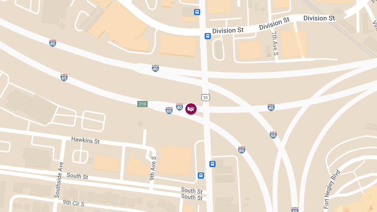 Accident with Injuries on I-40 West at MM 213