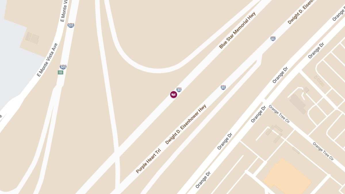 Accident with Injuries on I-80 E near I-505 N