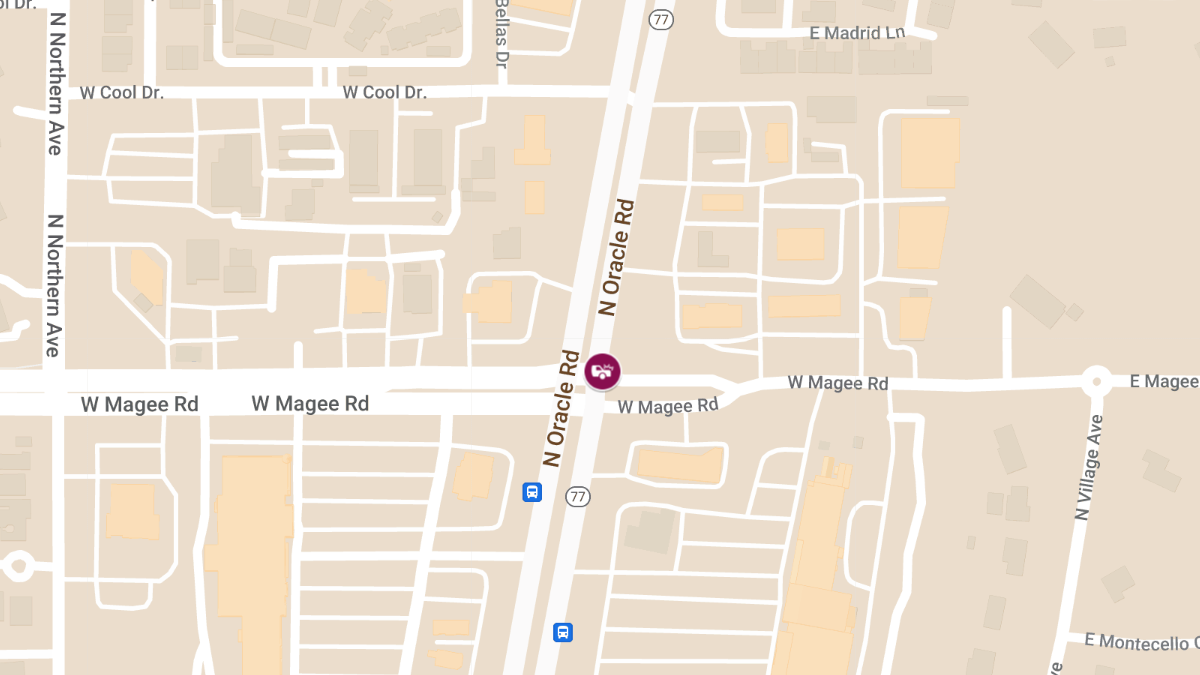 Accident with Injuries on Oracle Rd State Route 77 at Magee Rd