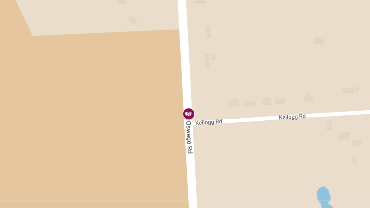 Accident with Injuries on Oswego Rd at Kellogg Rd