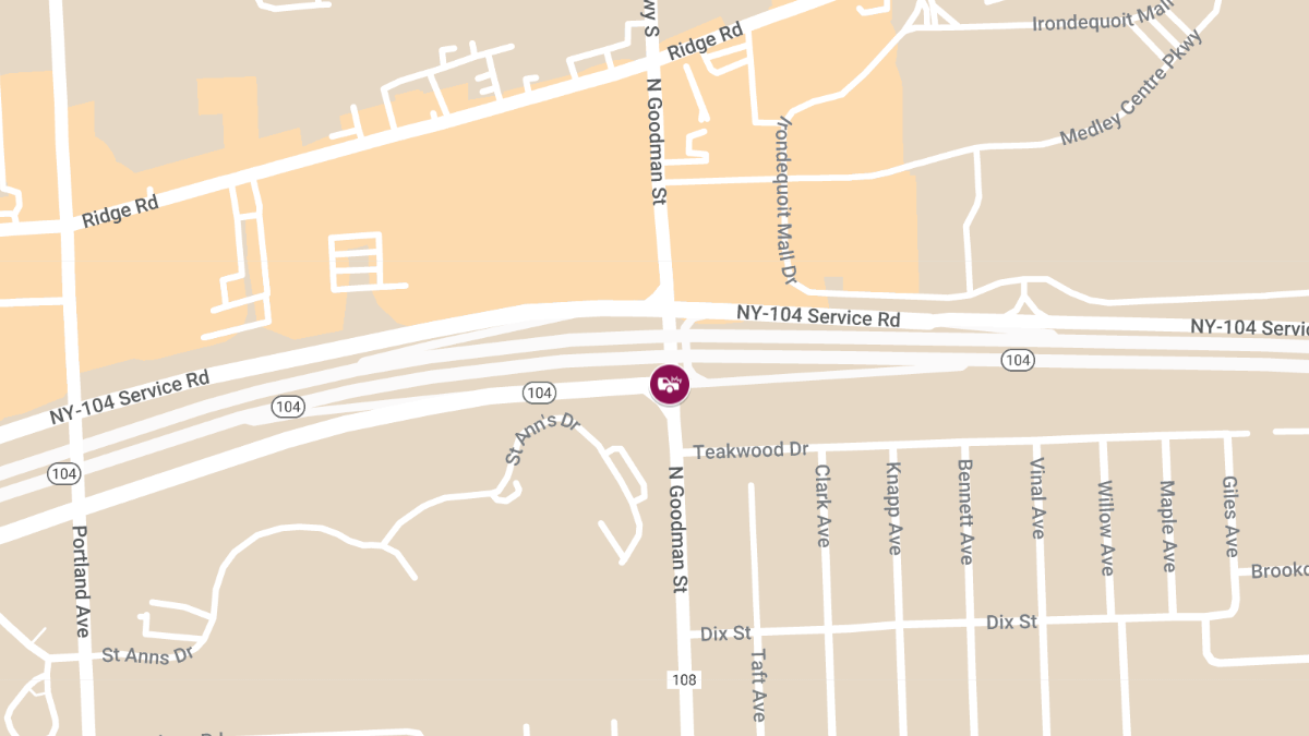 Accident with Injuries on RT-104 EB at Goodman St