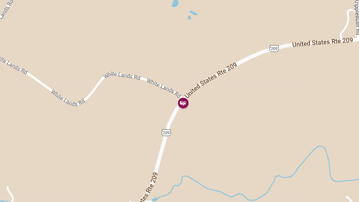 Accident with Injuries on Route 209 at Whitelands Rd