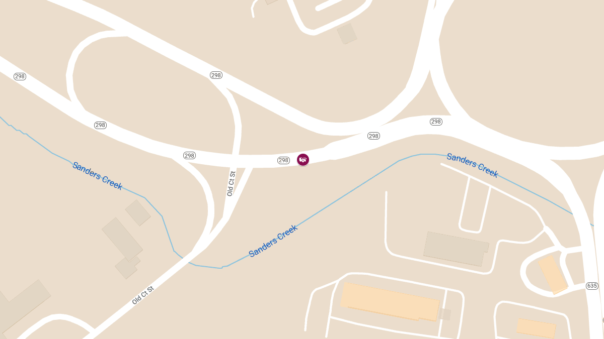 Accident with Injuries on Rte 298 near Thompson Rd and Carrier Circle