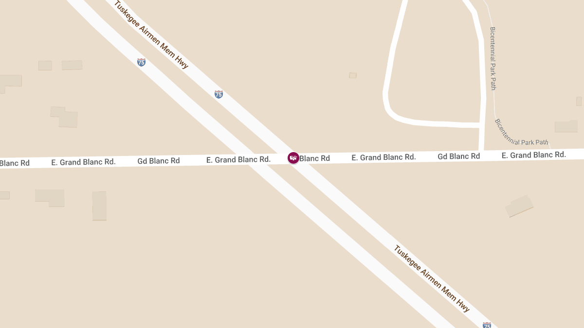 Accident with Injuries on SB I-75 at E Grand Blanc Rd