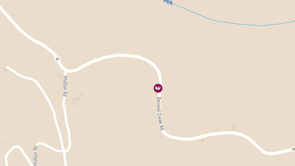 Accident with Injuries on Second Creek Rd