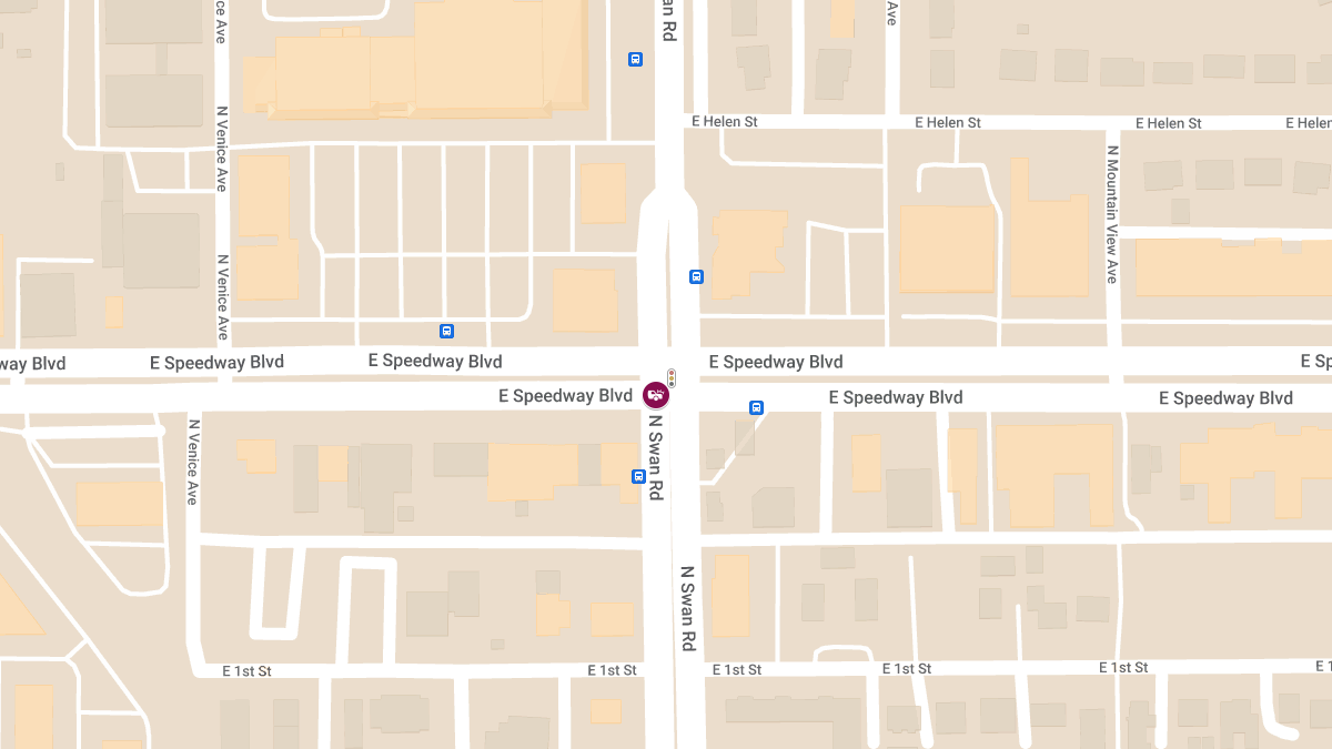 Accident with Injuries on Speedway Blvd East of Swan Rd