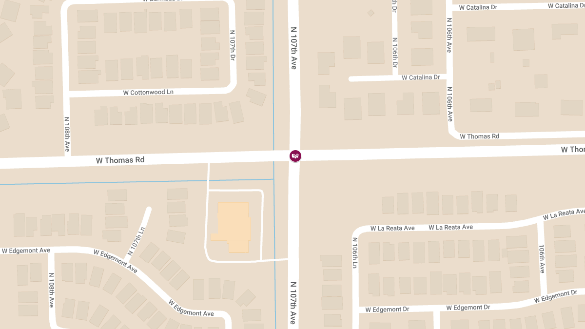 Accident with Injuries on Thomas Rd at 107th Ave