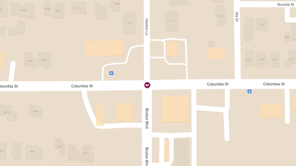 Accident with Injury at Columbia St & Bruton Blvd