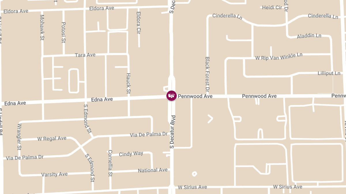 Accident with Injury at Edna Ave & S Decatur Blvd