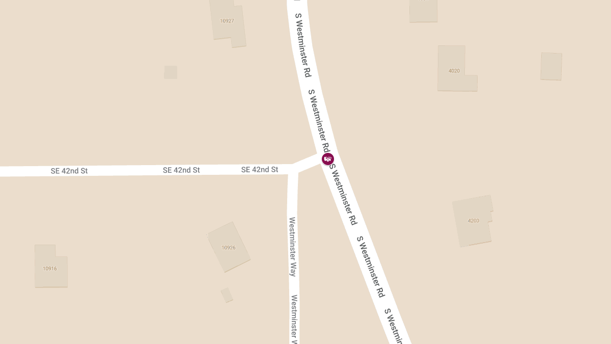Accident with Injury at SE 42nd St & Westminster Rd