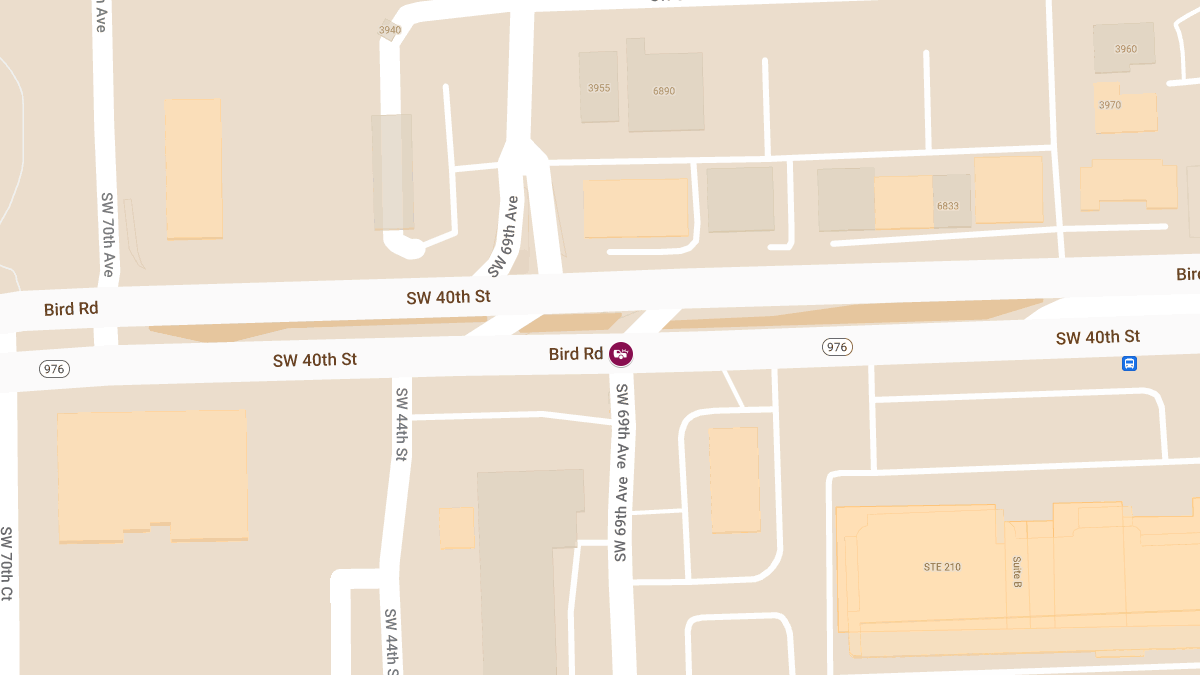Accident with Injury at SW 69th Ave and Bird Rd