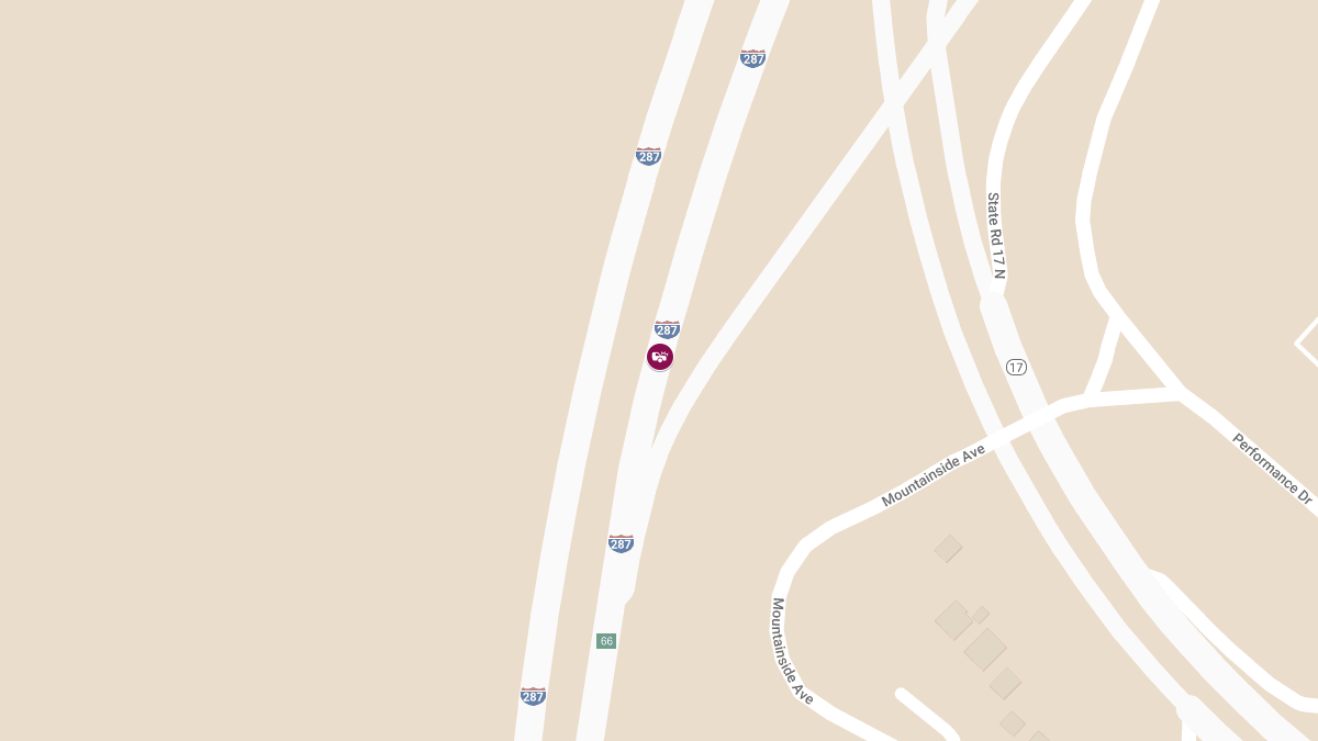 All Lanes Closed on I-287 Northbound Due to Crash Near Rt 17