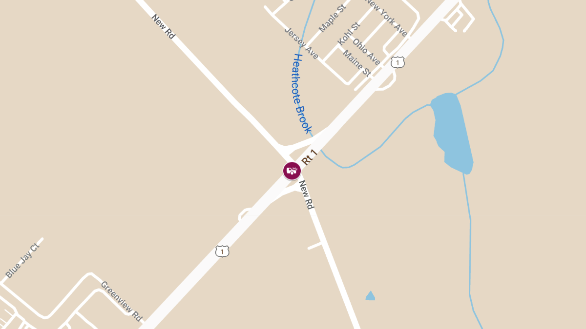 All Lanes Closed on Rt. 1 SB at New Rd Due to Crash