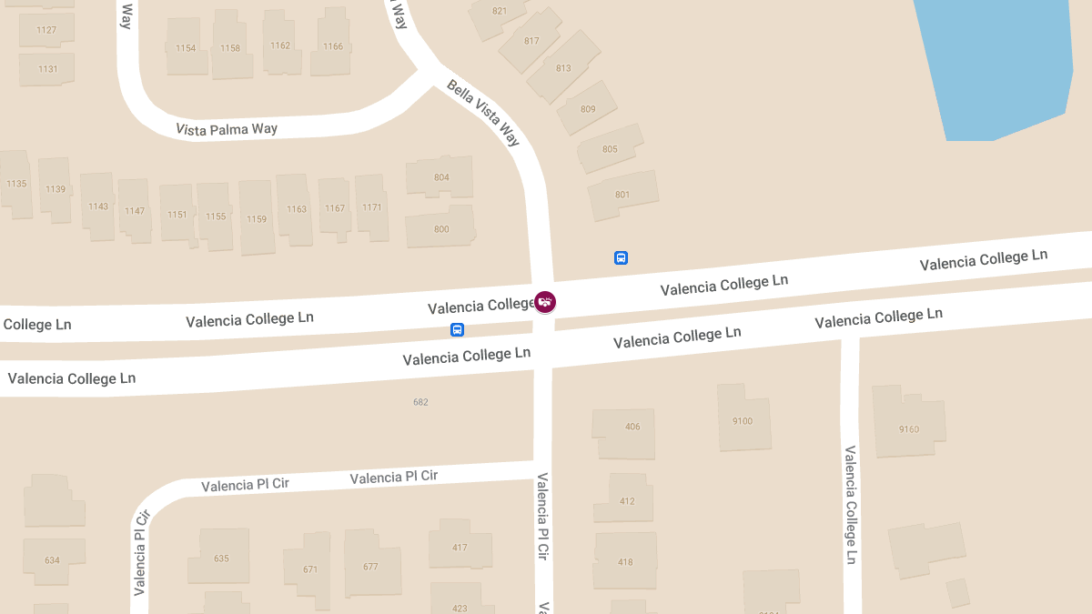 Auto Accident at Valencia College Ln & Bella Vista Way