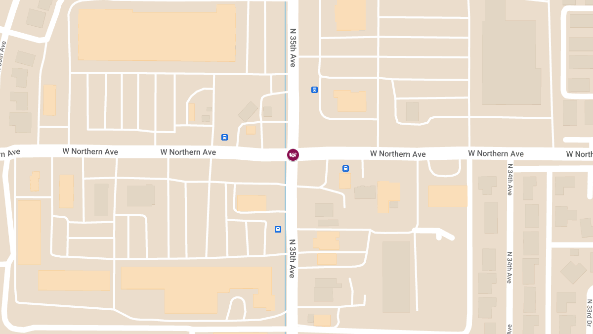 Auto Accident with Injuries on 35th Ave at Northern Ave