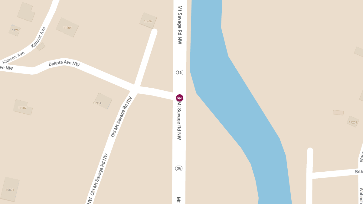 Auto Accident with Injuries on Mount Savage Rd at Dakota Ave