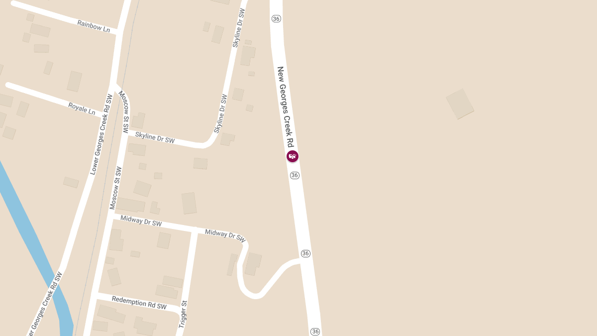 Auto Accident with Injuries on New Georges Creek Rd