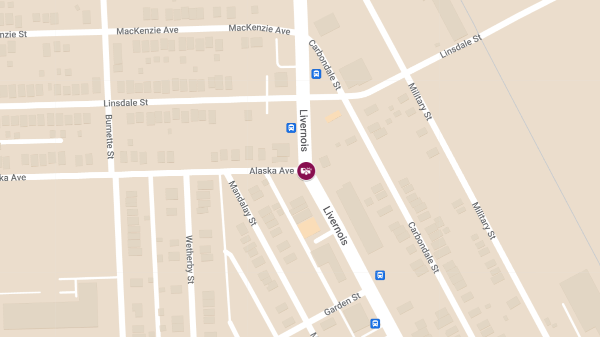 Auto Collision Reported at Livernois Ave & Alaska St