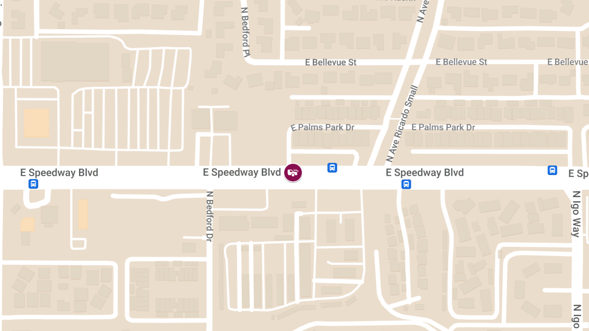Auto Collision With Injuries at 8950 East Speedway Blvd
