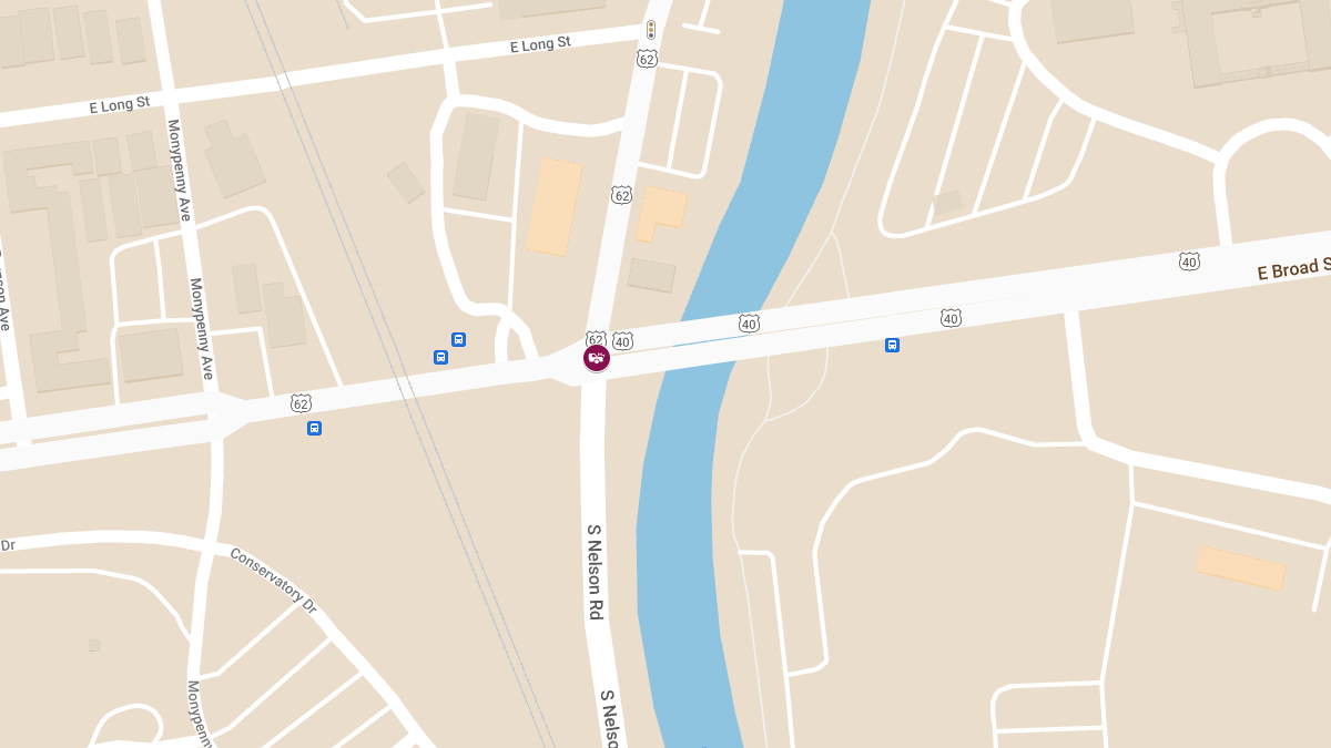 Auto Collision with Injuries at E Broad St & N Nelson Rd