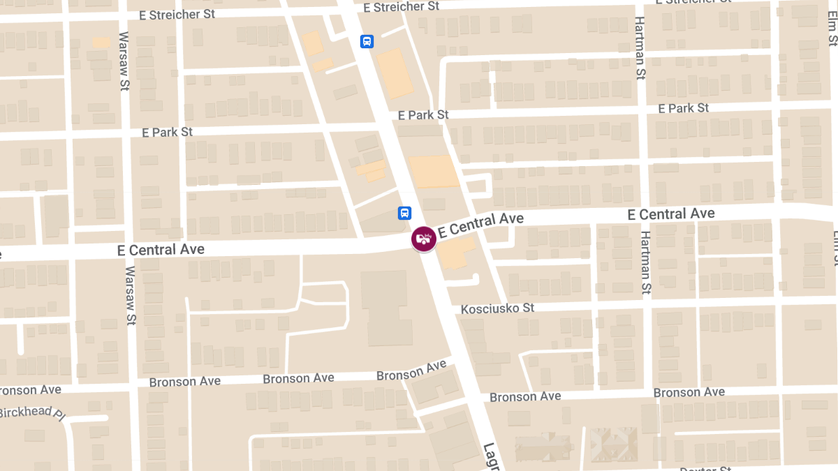 Auto Collision with Injuries at E Central Ave & LaGrange St