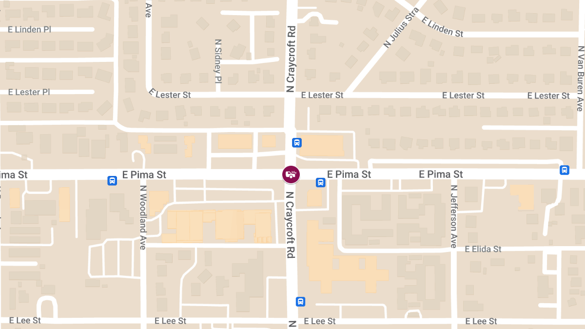 Auto Collision with Injuries at E Pima St & N Craycroft Rd