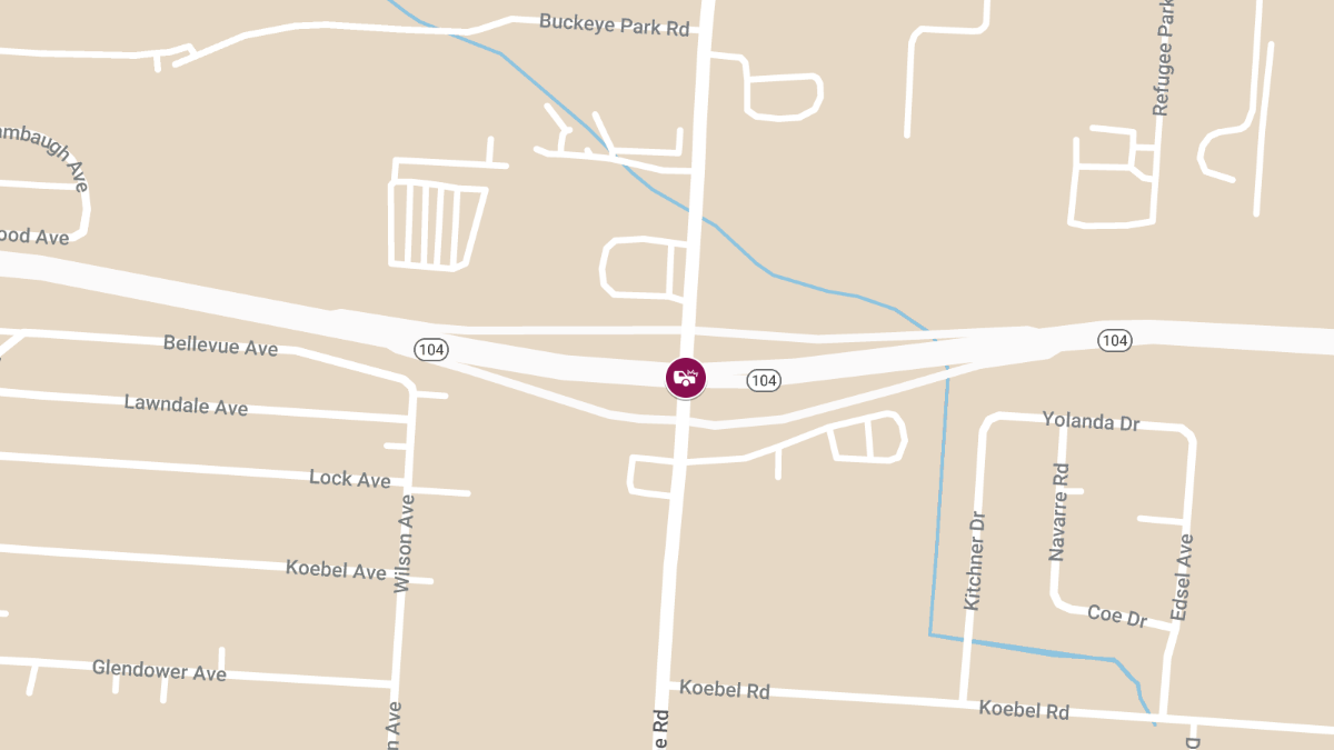 Auto Collision with Injuries at OH-104 E & Lockbourne Rd