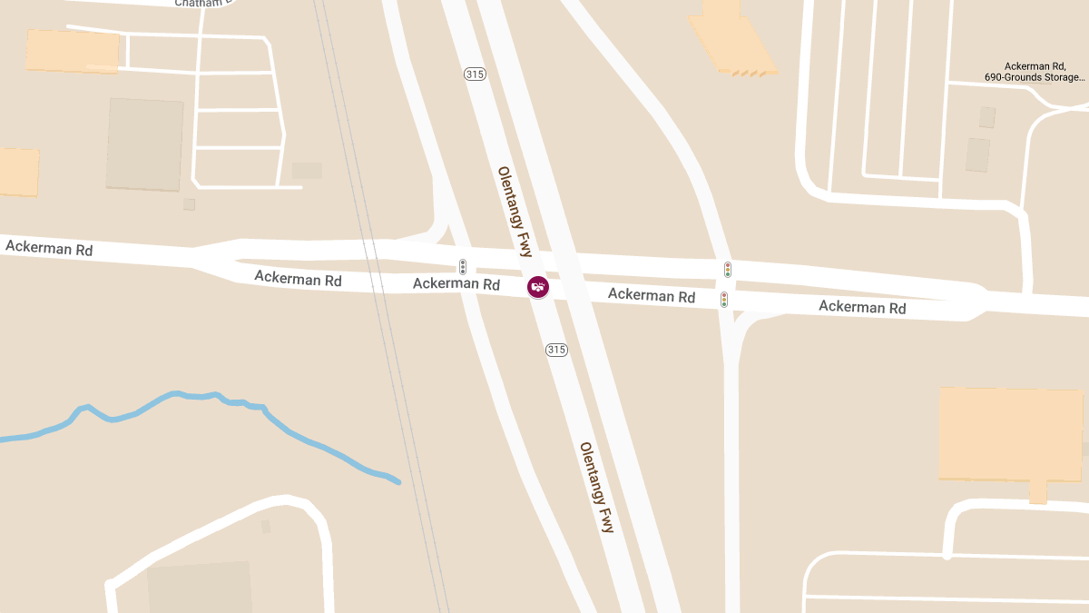 Auto Collision with Injuries on OH-315 S at Ackerman Rd