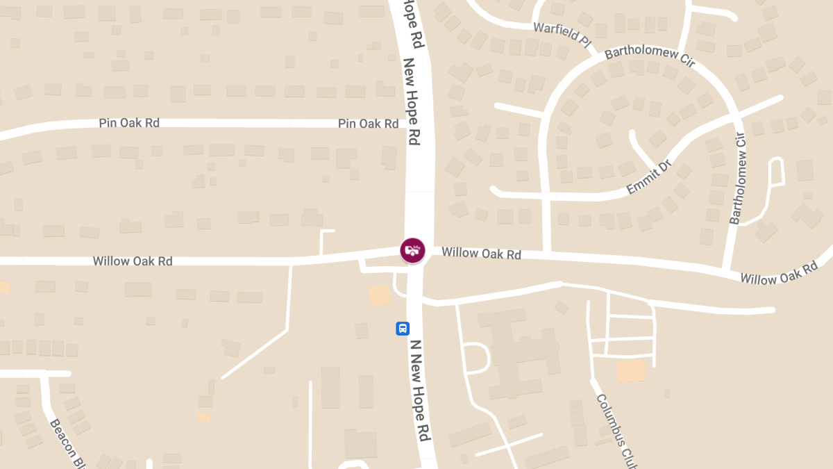 Auto Crash With Injuries at N New Hope Rd & Willow Oak Rd