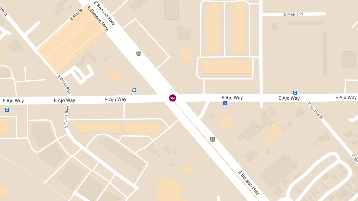 Auto Crash with Injuries at Ajo Way and Benson Hwy