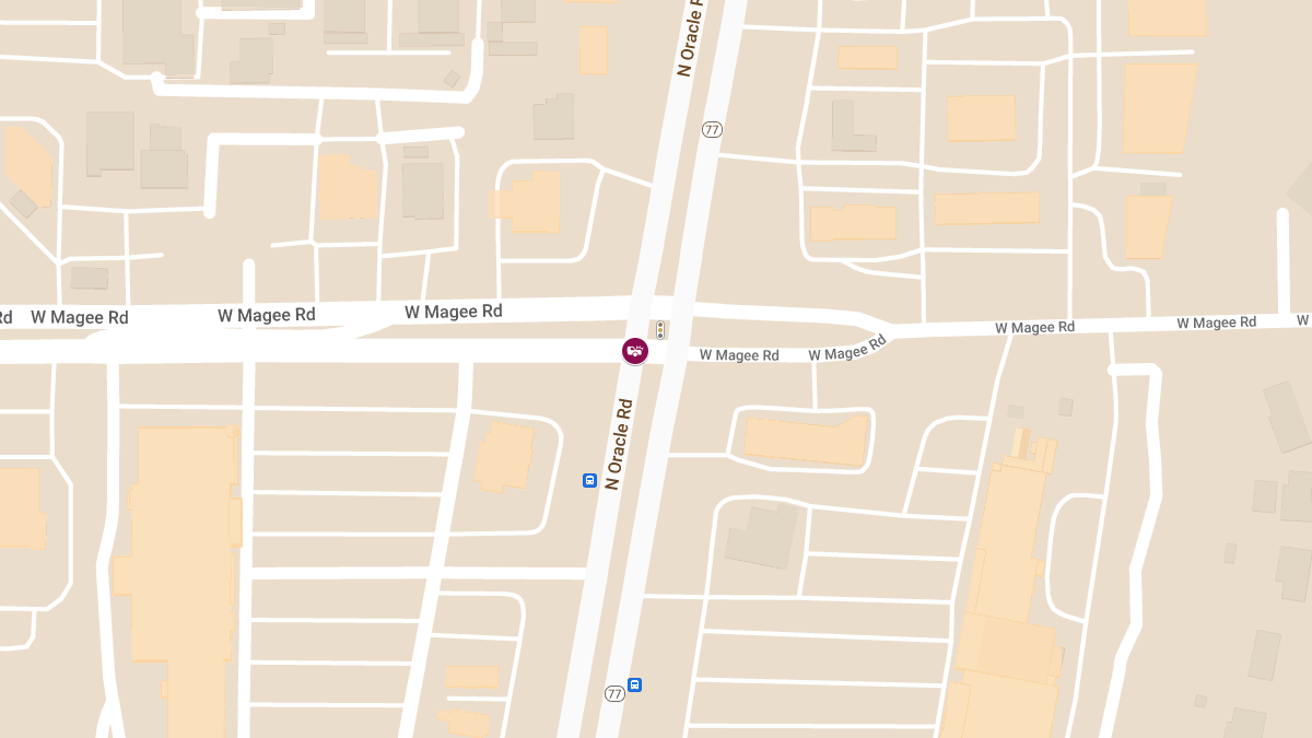 Auto Crash with Injuries at Oracle Rd & Magee Rd