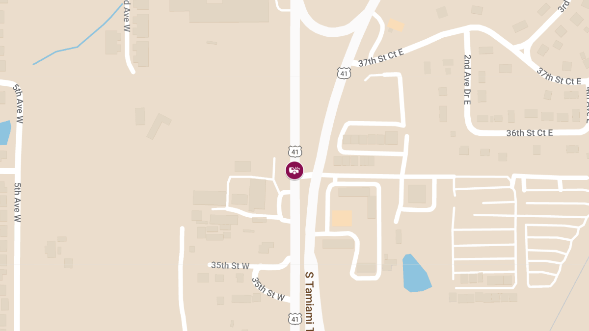 Auto Crash with Injuries on US-41 North Near 35th St W