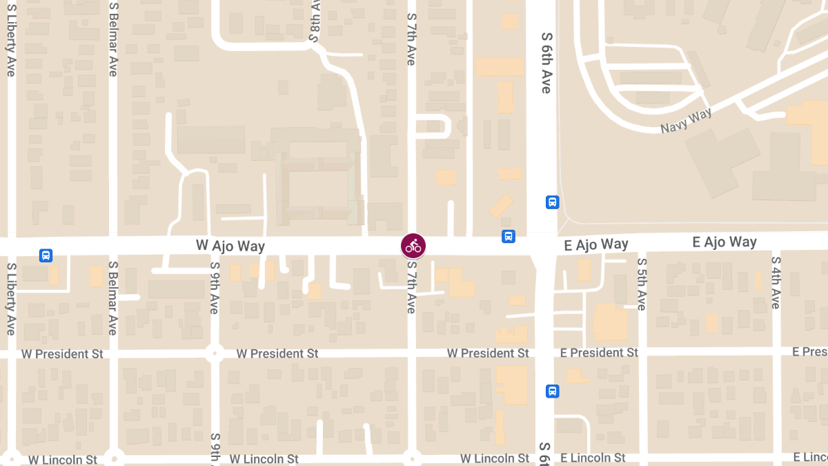 Bicyclist Injured in Collision at S 7th Ave & W Ajo Way