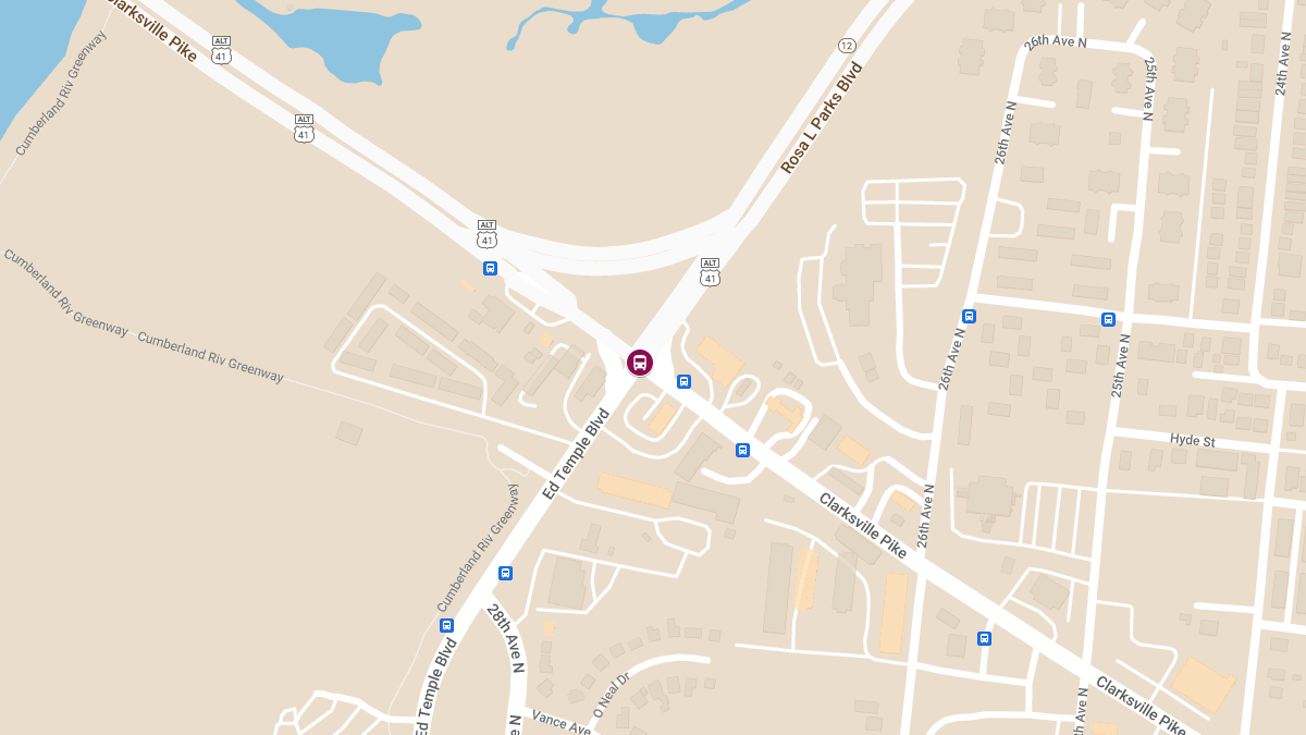 Bus Collision at Clarksville Pike & Rosa Parks Blvd Causes Injuries