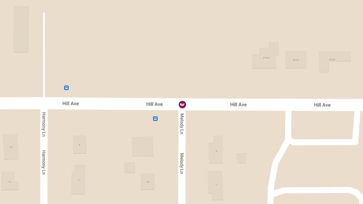 Car Accident With Injuries at Hill Ave & Melody Ln