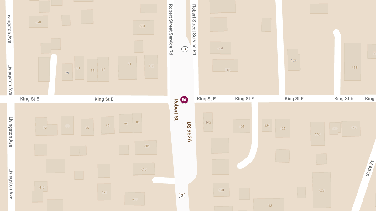 Car Accident With Injuries at Robert St S & King St E