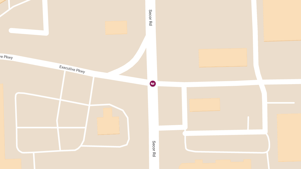 Car Accident with Injuries at Secor Rd & Executive Pkwy