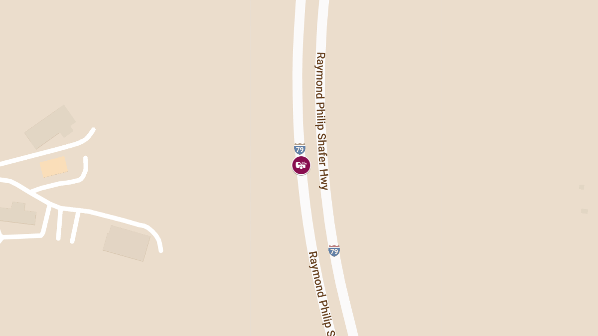 Car Accident with Injuries on I-79N at Elkview Exit