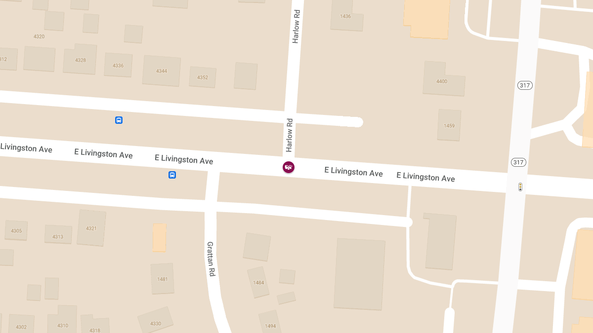 Car Collision With Injuries at E Livingston Ave & Harlow Rd