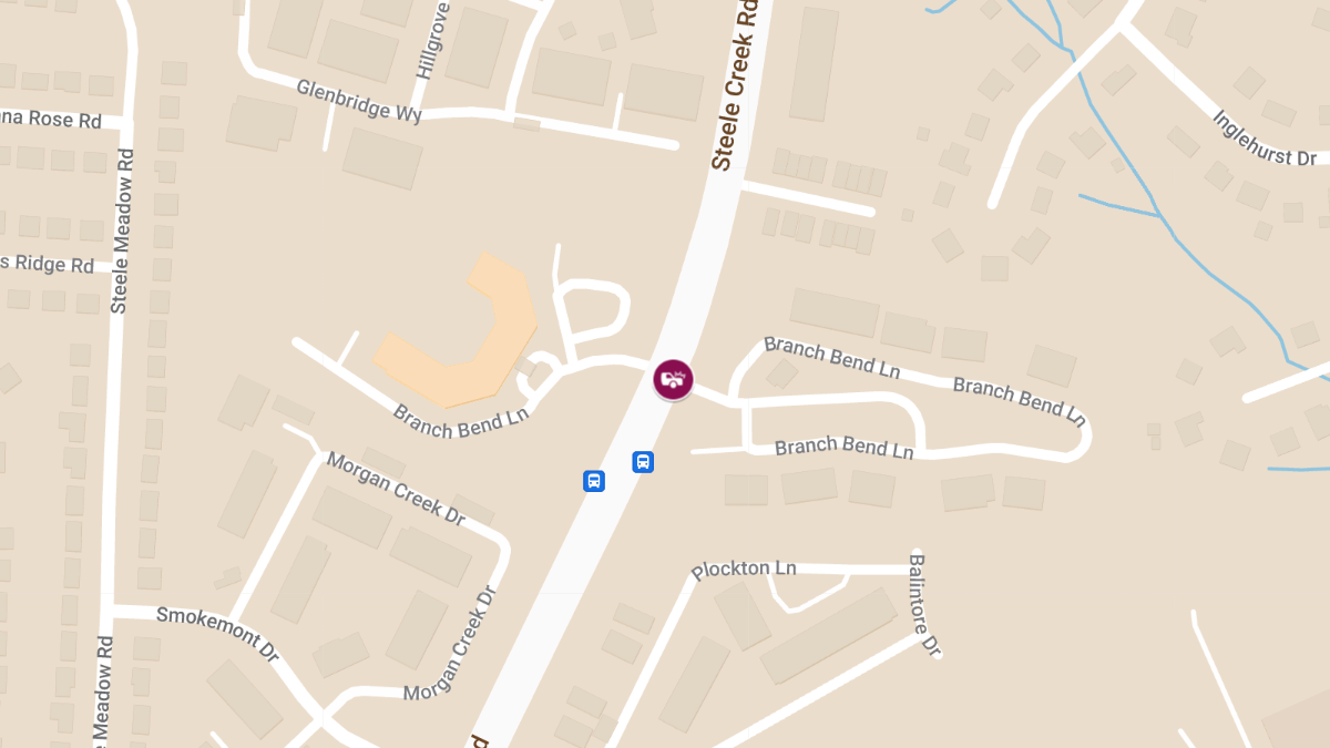 Car Crash With Injuries at Branch Bend Ln & Steele Creek Rd
