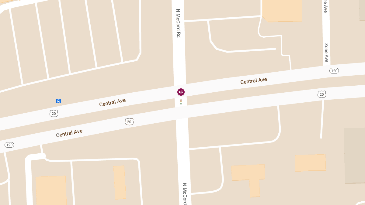 Car Crash at W Central Ave & N McCord Rd Leads to Injuries