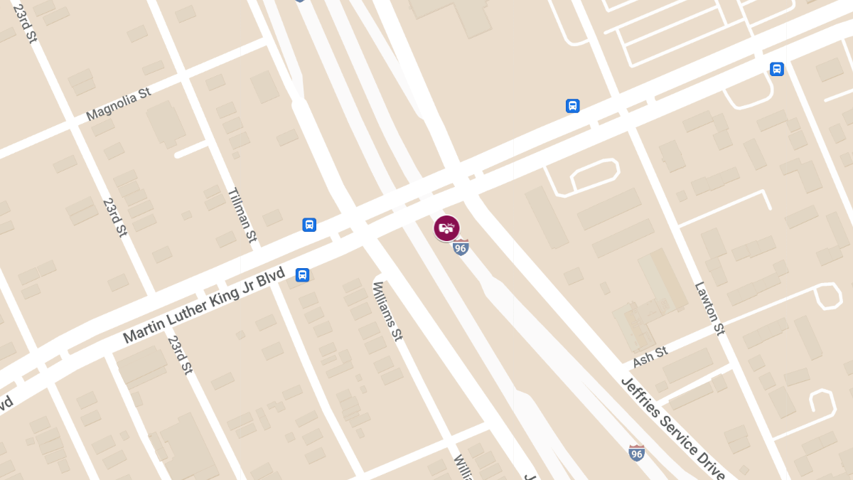 Car Crash with Injuries Reported on I-96 E Near Martin Luther King Jr Blvd