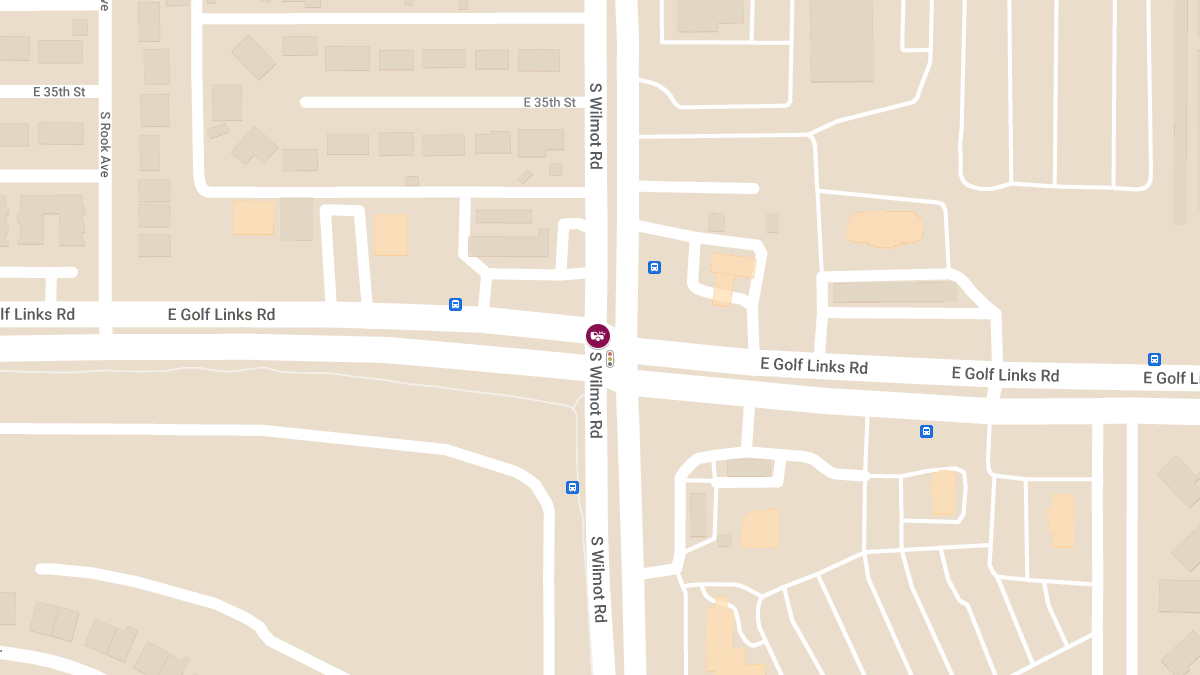 Car Crash with Injuries at E Golf Links Rd and S Wilmot Rd